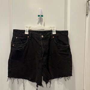 Black Denim Women's Shorts